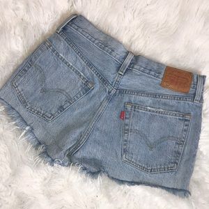 Vintage Levi’s 501 high waisted denim shorts
